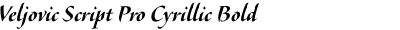 Veljovic Script Pro Cyrillic Bold